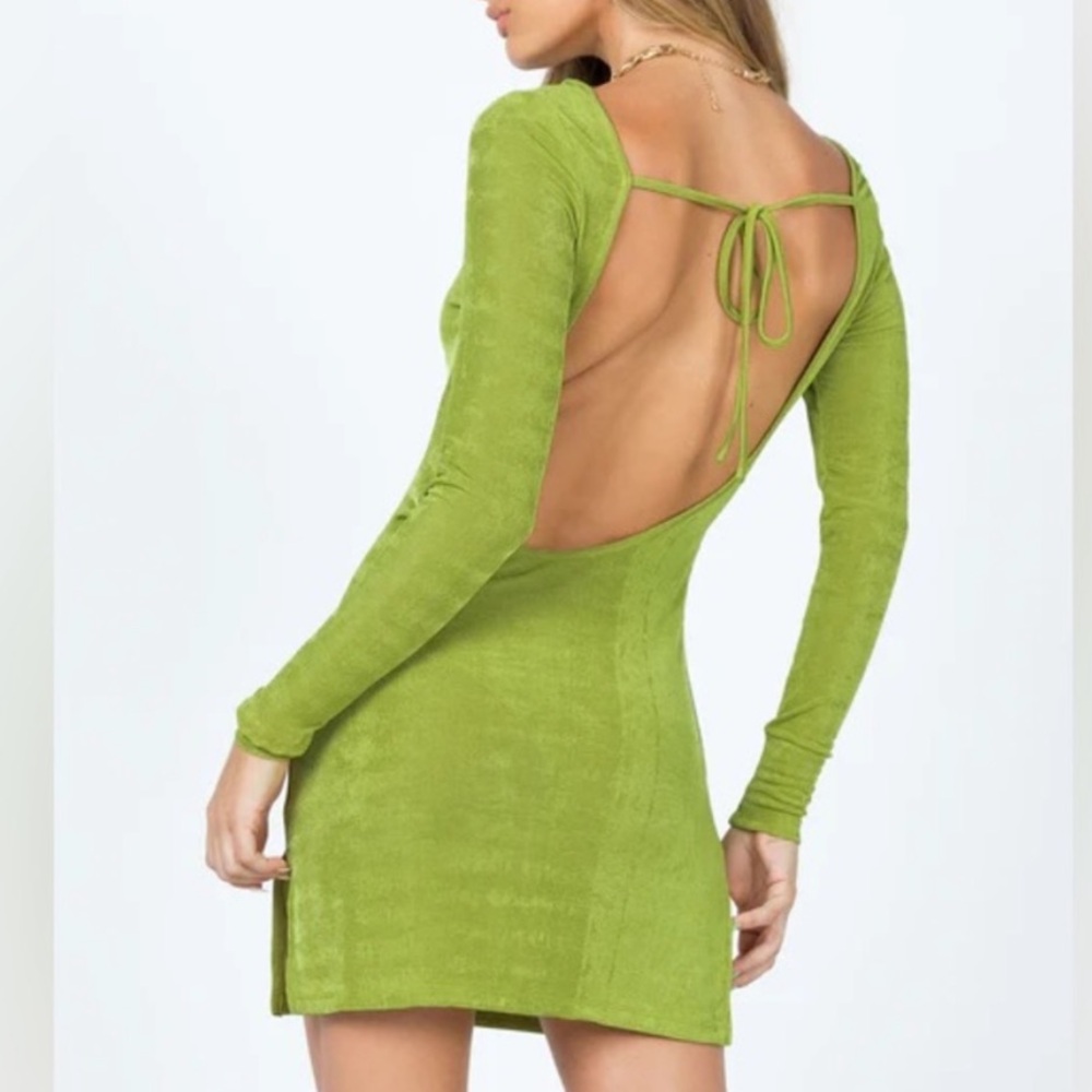 Lioness Long Sleeve Dress, Open Back!
